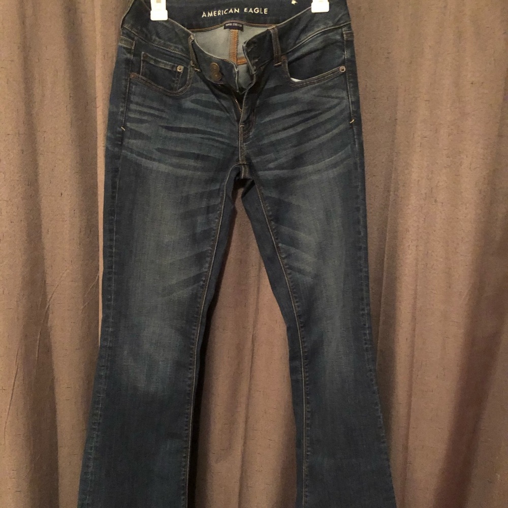 Low-slung Flared Jeans